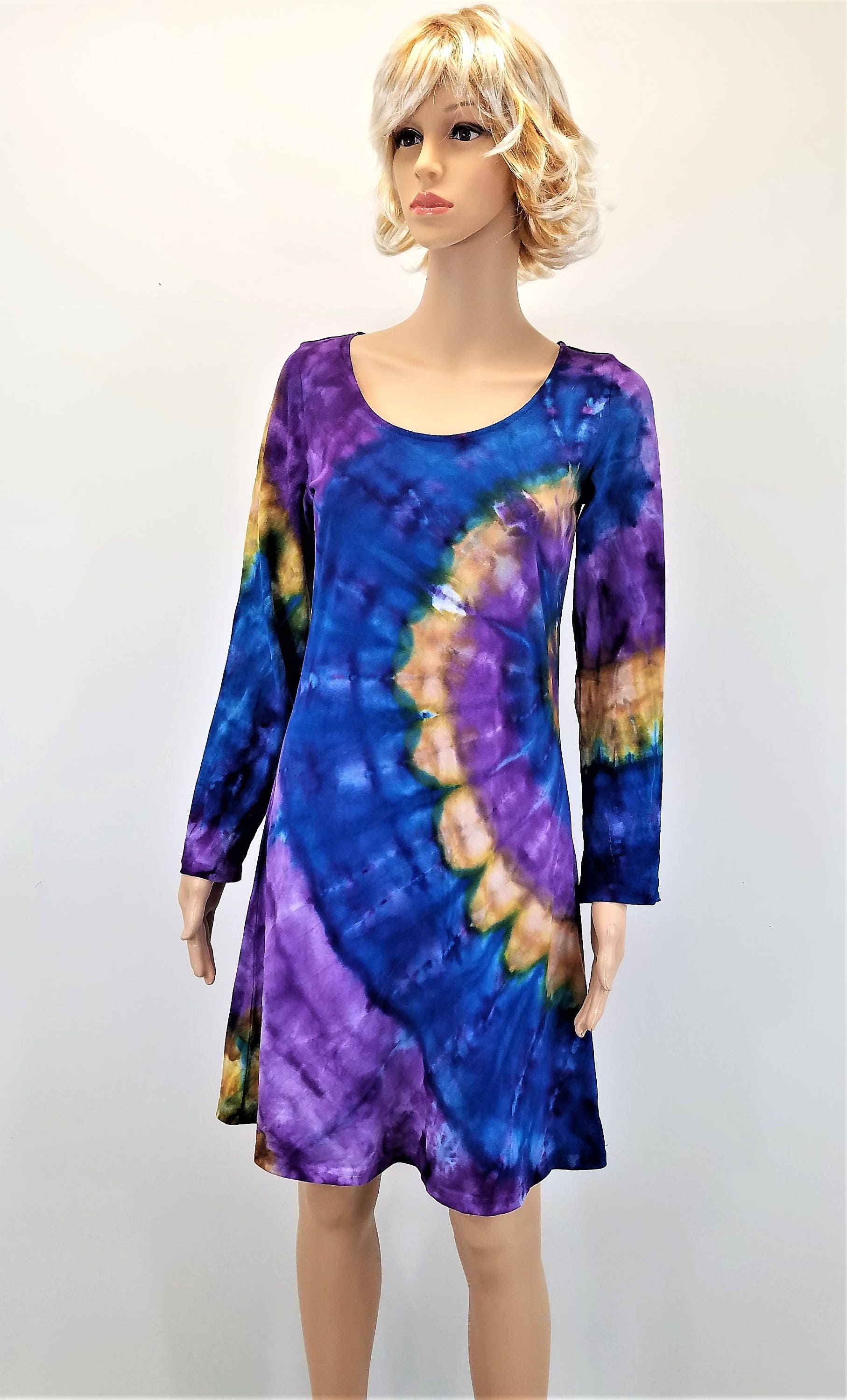 Tie Dye Jersey Dress - Etsy
