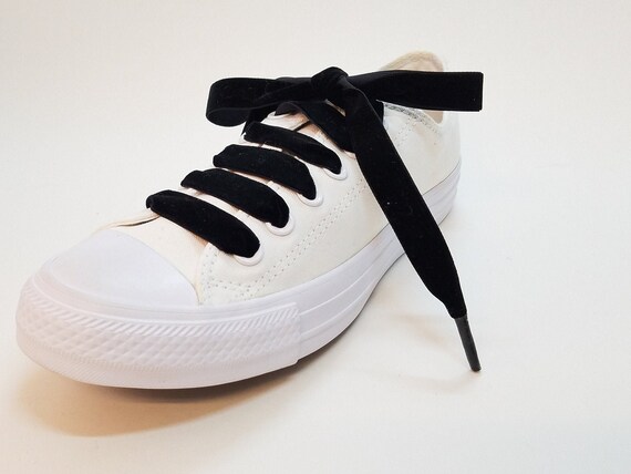 VELVET SHOE LACES BLACK VELVET SHOE LACES BLACK