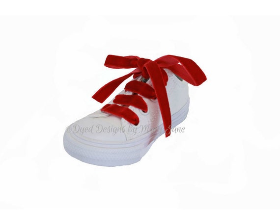 velvet ribbon shoelaces