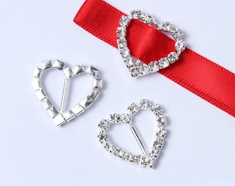 Heart shaped buckle, 3/8" rhinestone studded buckle, 1/2" round Shoelace bob, Heart shaped, Rhinestone heart slider, Square buckle slide