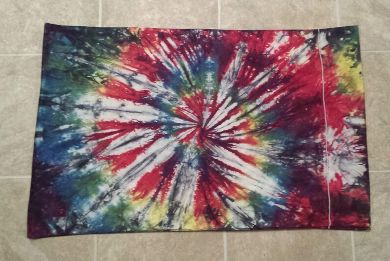Tie Dyed Cotton Pillowcase Set of Two Pillow Cases 600 Etsy