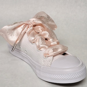 Par de cadarços largos de cetim, cadarços de cetim com estampa floral rosa claro, cadarços de cetim de 1,5 polegada, cadarços de cetim, cadarços de casamento