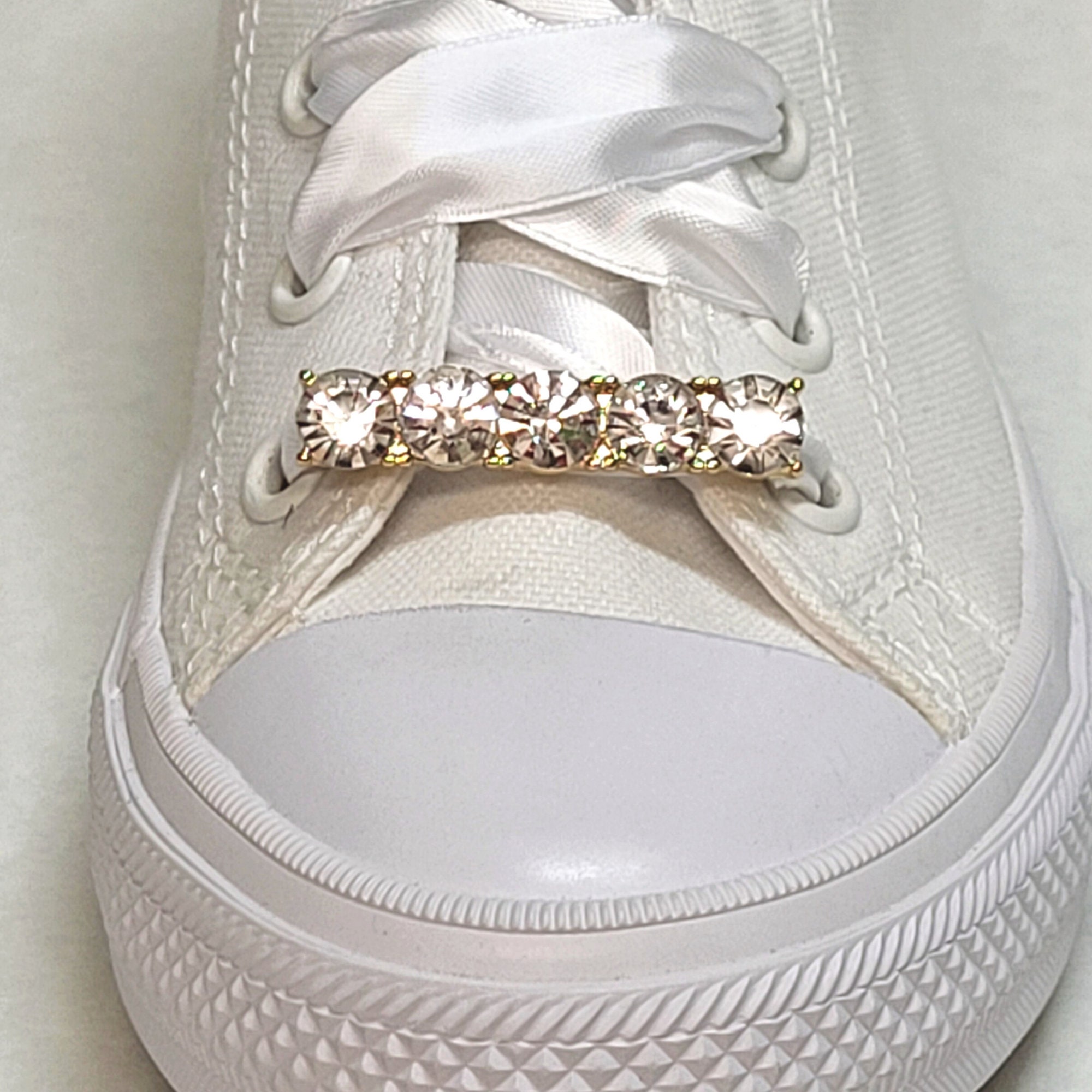 Shoelace Charm, Shoelace Slide, Gold Toned Shoe Slide, Shoe