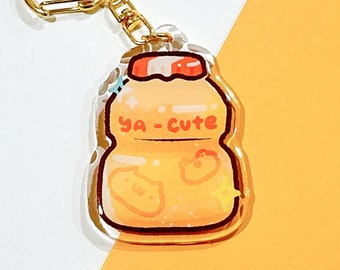Yakult Drink Acrylic Keychain | Cute Asian Food Charm