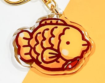 Taiyaki Keychain: Asian Fish Pastry Charm