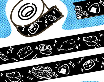Japanese Foodie Washi Tape / Cute Asian Food Stationery/