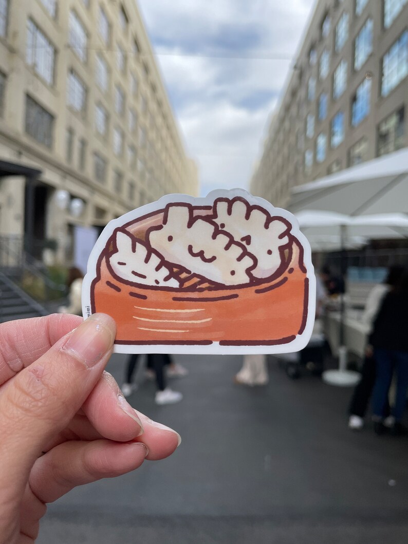 Dumpling Vinyl Sticker, Cute Asian Food, Waterproof Laptop Decal - Etsy