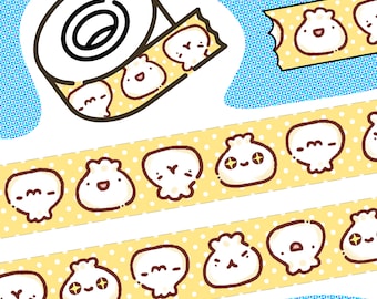 Steam Bao Washi Tape/ Cute Asian Food Stationery