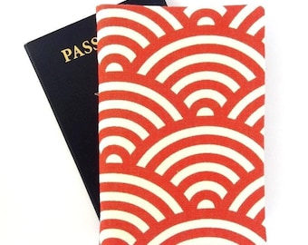 Japanese Cotton Canvas Passport Holder: Travel Cover for Couples