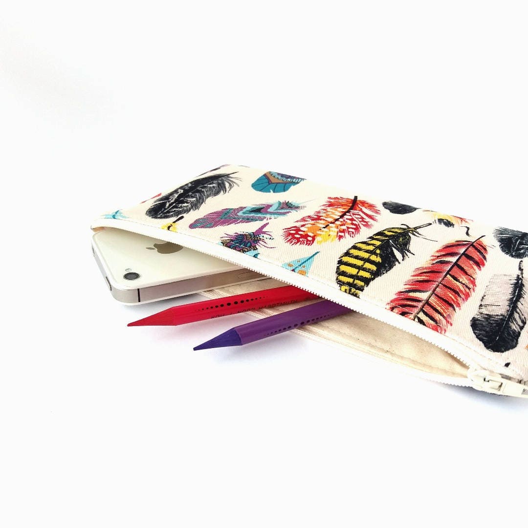 Boho Travel Wallet Tribal Pencil Pouch Teen Girl Gift Small Etsy