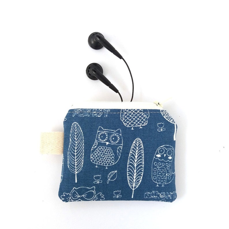 Boys coin purse, Cute coin pouch, Keychain wallet, Tiny zipper pouch, Animal purse for boys, Dog Deer Polar Bear Owl Fish Trout image 7