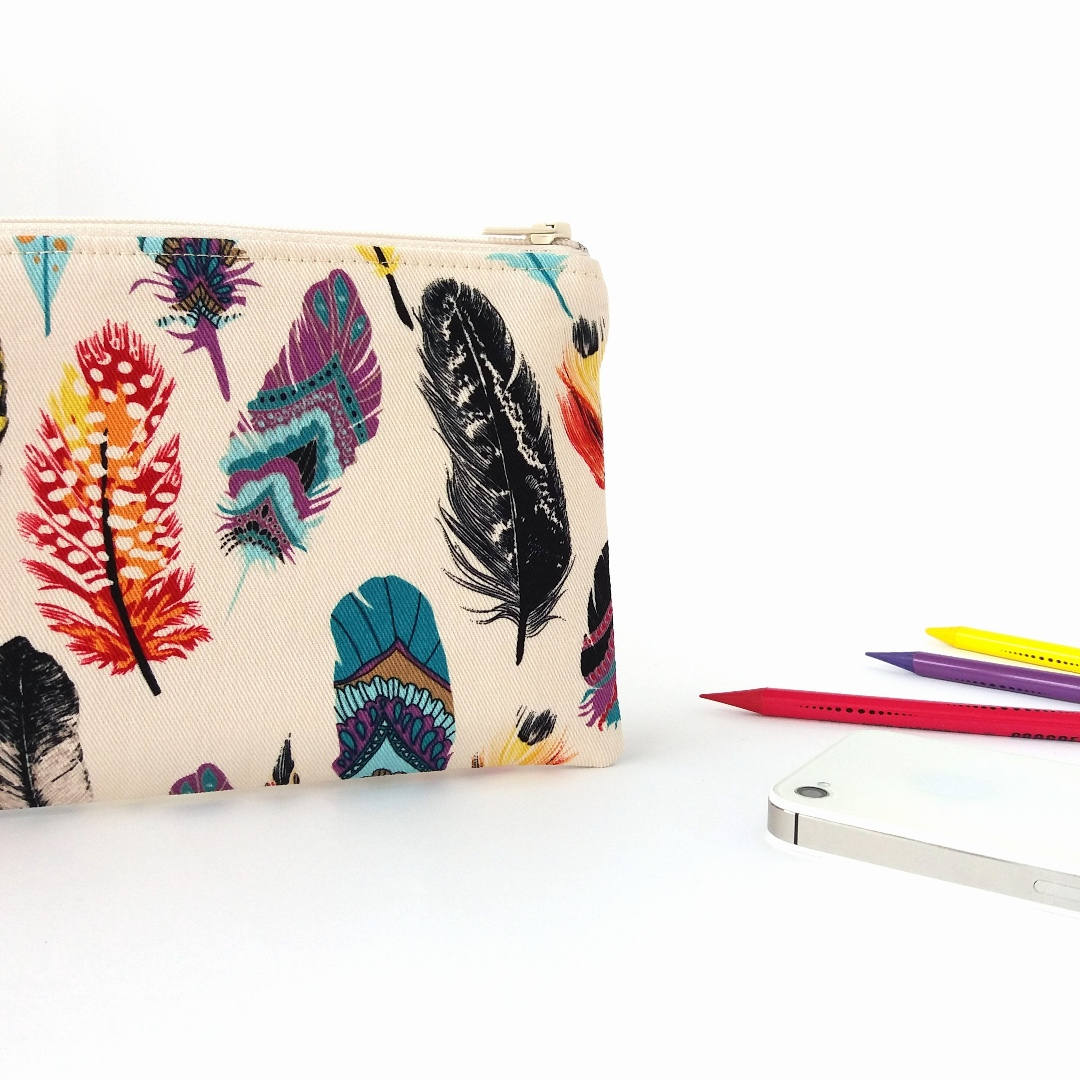 Boho Travel Wallet Tribal Pencil Pouch Teen Girl Gift Small Etsy