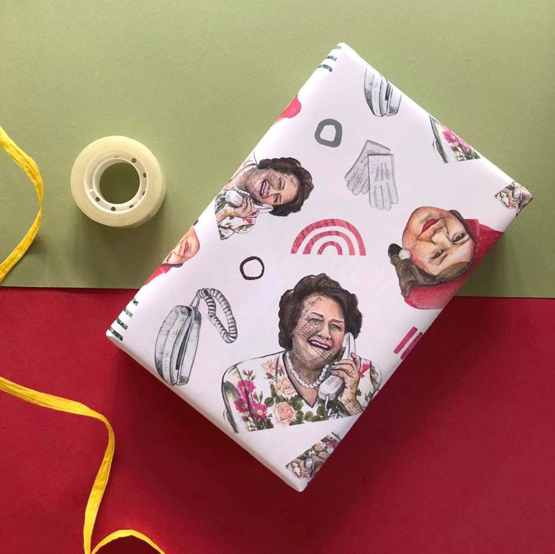 Hyacinth Bucket / Keeping up Appearances Wrapping Paper Etsy UK