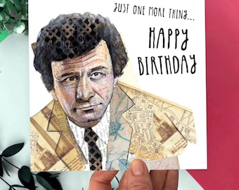 Columbo Birthday Card: Funny Detective TV Show Gift