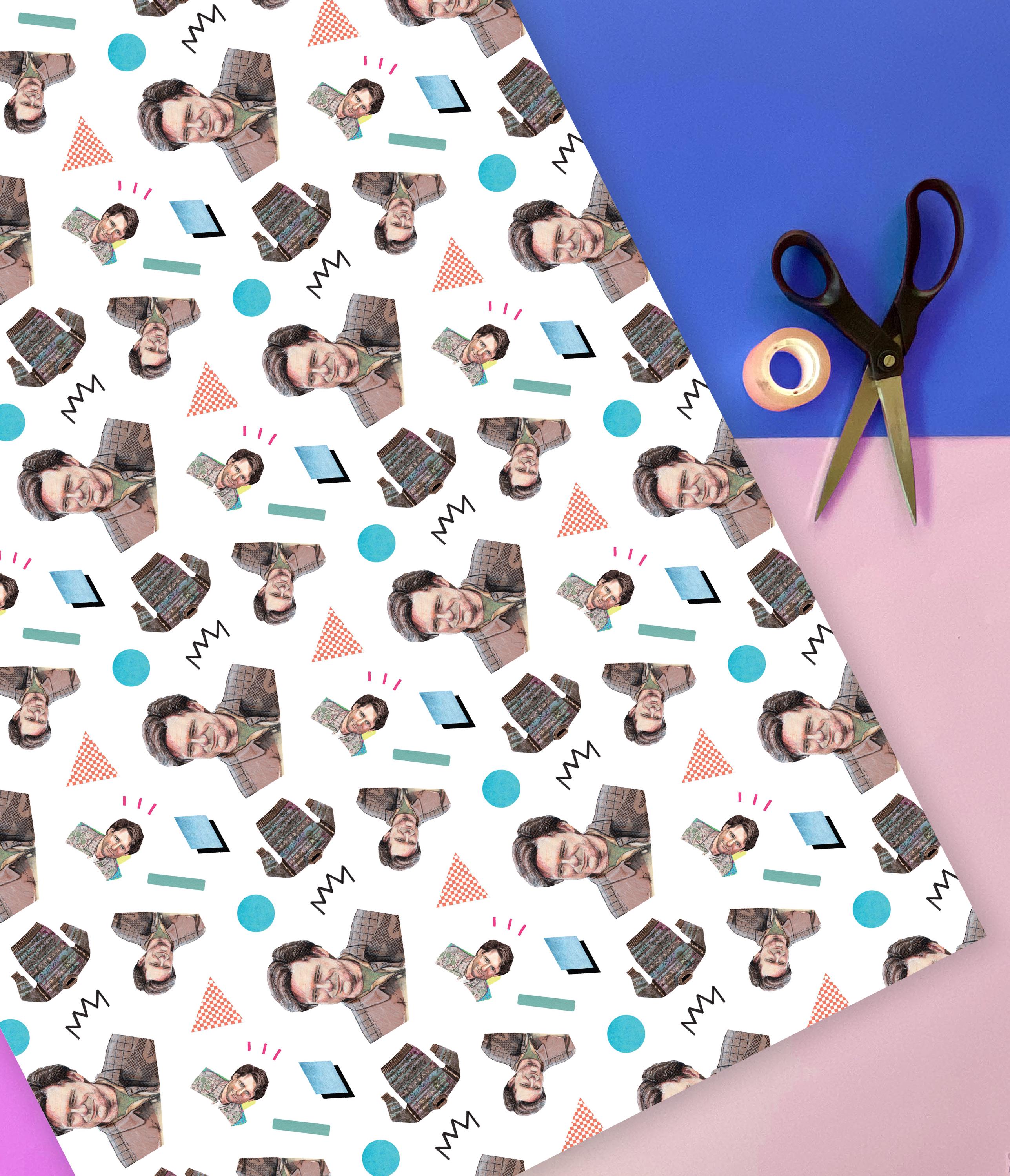 Discover Bill Pullman 90s Rom-Com Nostalgia Gift Wrap