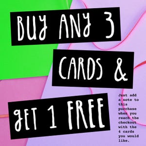 4 cartes pour le prix de 3 avec cette offre.