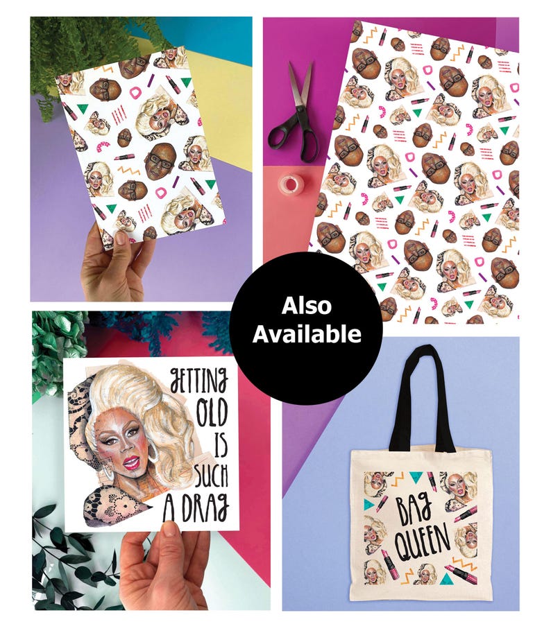 RuPaul Gift Wrap – Fun Drag Queen Wrapping Paper for RuPaul Fans | Camp, Colourful, LGBT Gift Wrap | Drag Race Birthday Wrap image 10