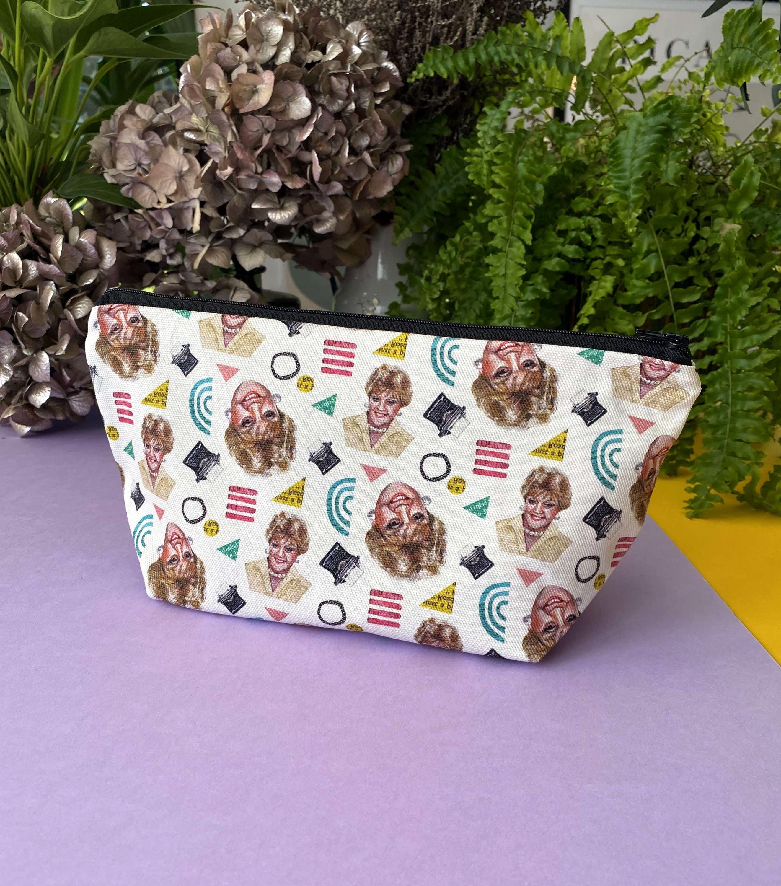 Angela Lansbury Cosmetic Bag, Jessica Fletcher Bag, Murder She Wrote, Angela Lansbury Pencil Case, Gifts for Lansbury Fans, Fun Make Up Bag