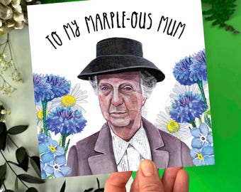 Miss Marple Mum Card: Agatha Christie Inspired Birthday - Mother's Day Card