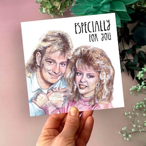 Scott and Charlene Anniversary Card: 80s Neighbours TV Romance