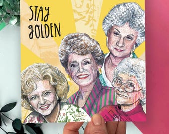 Golden Girls Greeting Card: Funny Pop Culture TV Fan Art