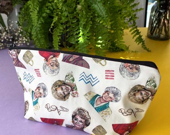 Golden Girls Makeup Bag: Retro TV Zip Pouch, Travel Organiser
