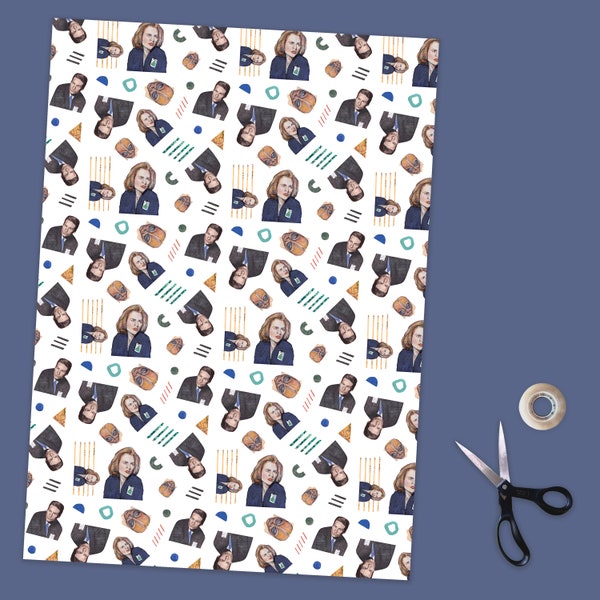 X Files / Mulder & Scully Wrapping Paper