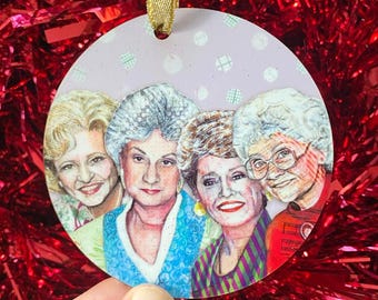 Golden Girls Christmas Ornament: 80s TV Bauble, Retro Nostalgia Gift