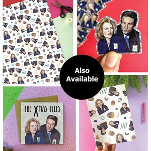 X-Files Wrapping Paper – Mulder & Scully 90s Gift Wrap for Conspiracy Theorists, Sci-Fi Fans image 10