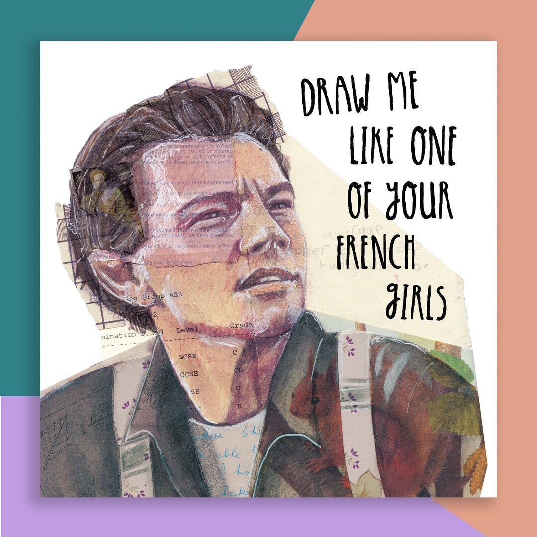 Draw Me Like One of Your French Girls Leonardo Dicaprio Card - Etsy
