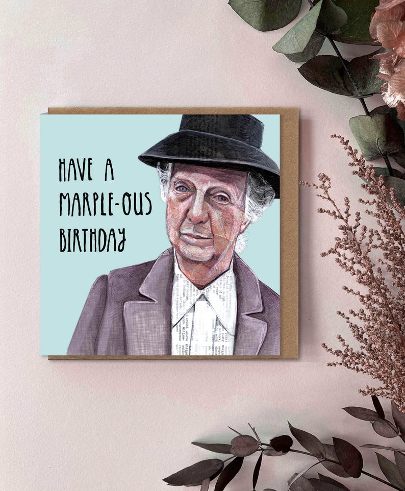 Miss Marple Birthday Card: Agatha Christie Mystery Fan Gift Bild 2