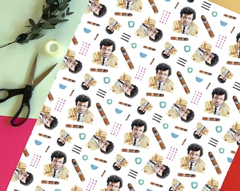 Columbo Wrapping Paper: Retro Detective Gift Wrap
