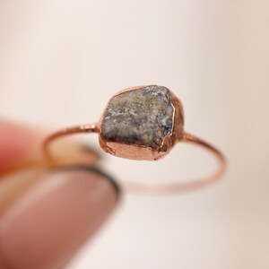 Lapis Lazuli Ring, Electroformed Lapis Lazuli Ring, Lapis Lazuli Ring Size S