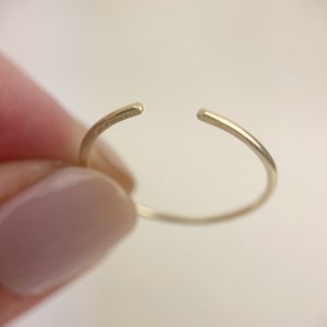 9 Carat Gold Open Ring, Open Ring, Open Gold Ring, Stacking Ring, Thin Gold Ring, Minimalist Ring, Dainty Gold Ring, Stackable Ring