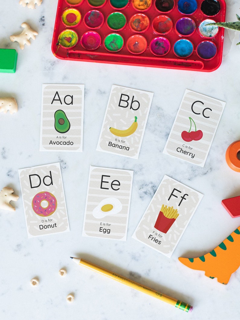 Alphabet Flashcards, Printable ABC Cards, Printable Alphabet Cards, Alphabet Wall Cards, Instant Download, Preschool, Kindergarten image 2