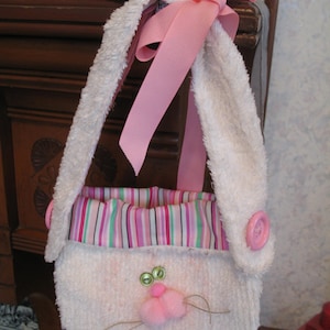 Chenille Easter Bunny /Spring Little Girl purses