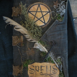 Primitive Halloween Spell Book