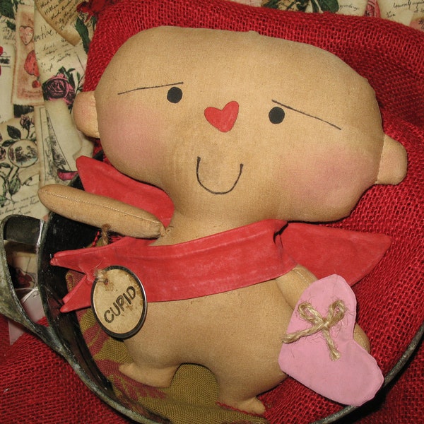 Primitive Valentine Little Cupid Doll