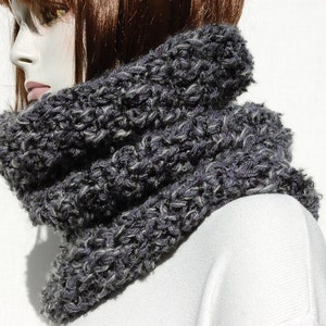 Cowl cuello bufanda Tube bufanda Chunky tejido cowl Loop bufanda de punto bufanda de invierno bufanda de invierno mujeres Cowl cuello más caliente