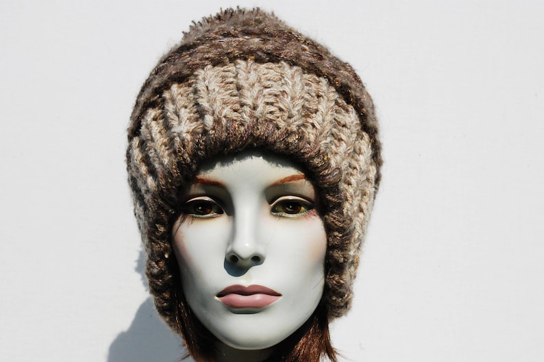 Chunky Knit Hat Cable Knit Hat wool Hats Women wool Beanie Etsy