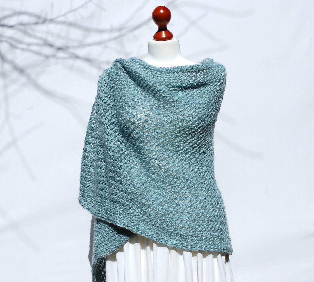 knitted bridesmaid shawl