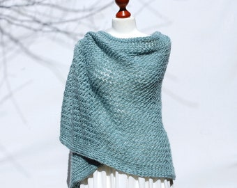 Knit mohair shawl, Shawl for bridesmaid, Bridal cover up, Hand knitted shawl, Summer wedding shawl