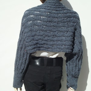 Shrugs und Boleros-Schal Shrug Bolero-Grober Strick Shrug-Oversized Schal wrap-Strick Shrug-Strick Shrug Bolero-Langarm Bolero