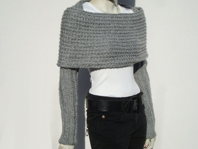 chunky knit shrug