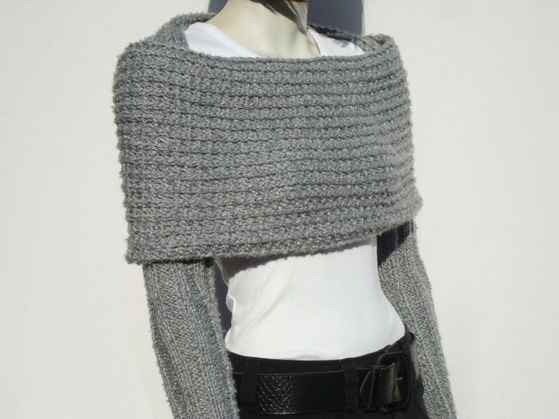chunky knit shrug