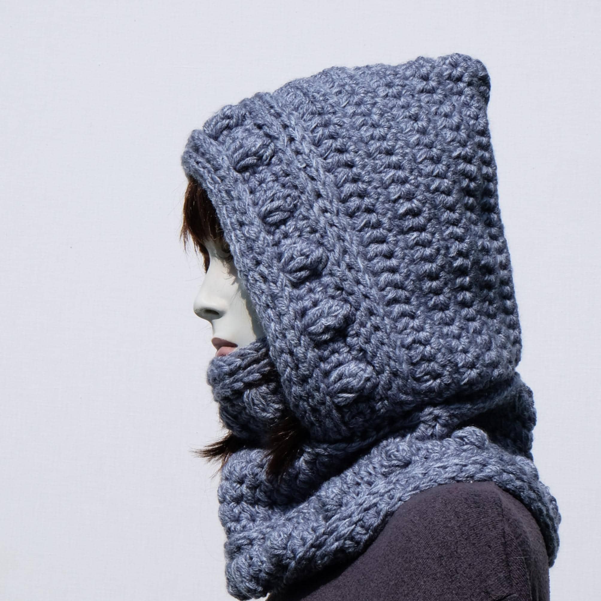 Crochet Foulard Capuche GreenCatStudio France