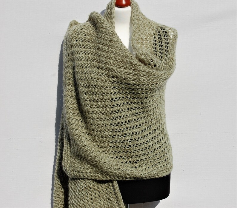 Knit Mohair Shawl Summer Blanket Scarf Knit Lace Shawl Knit Etsy