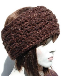 Knitted ear warmer headwraps women,  Winter headband,  Hand knit headband, Wool ear warmer