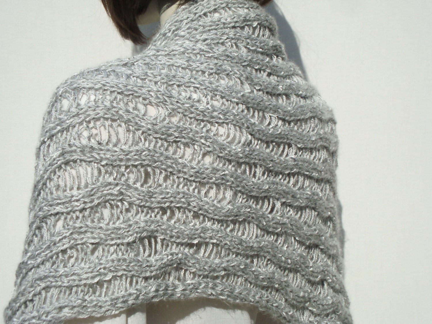 shrug shawl with sleeves