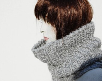 cowl hood tube scarf chunky knit cowl knitted scarf women snood scarf winter scarf women cowl neck wormer